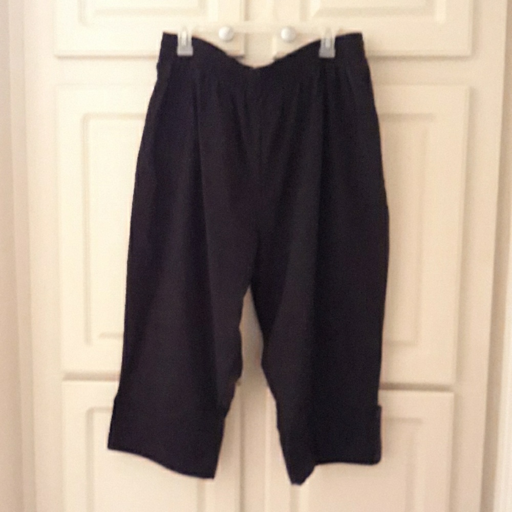 Capri Length Pants with elastic waist